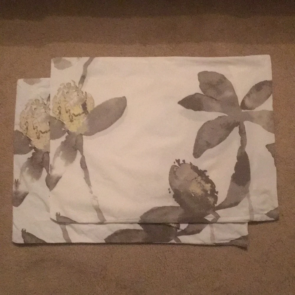 3 West Elm GREEN Shams -Fair trade certified